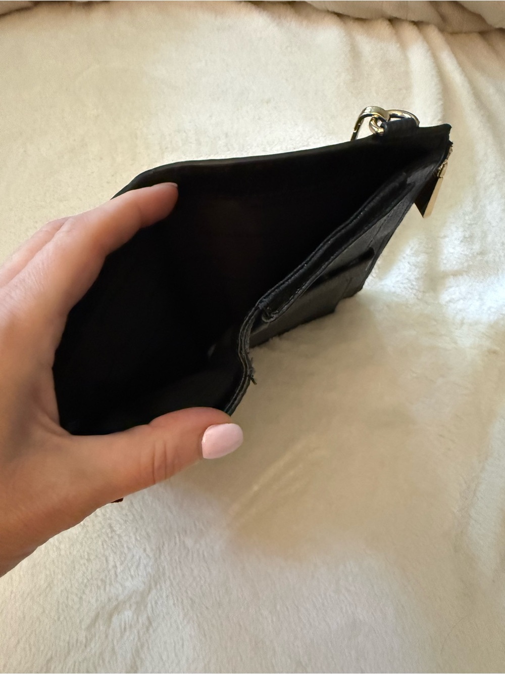 Michael Kors Black Women's Leather Wristlet Wallet